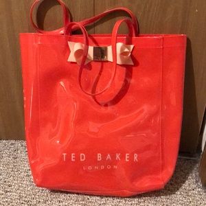 Coral Ted Baker tote
